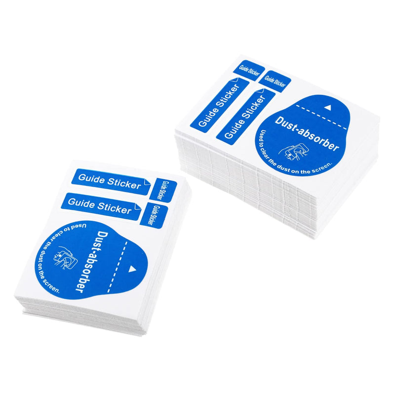 Uonlytech 200pcs Film Dust Removal Sticker LCD Screen Removal Stickers dust Removal Phone Screen Cleaning Tool Screen Cleaner Tool Phone Screen Cleaner Crystal Keyboard Stickers Blue 6X4.3CM
