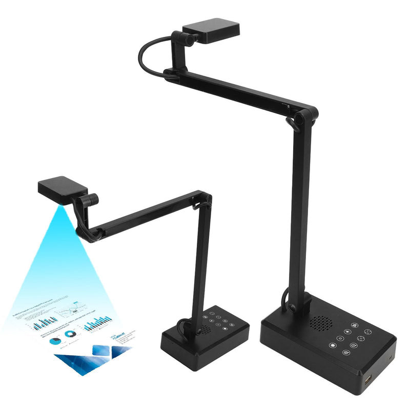 USB Document Camera, 4K Ultra 16MP Document Webcam with Adjustable Angle, Auto Manual Focus, Brightness Adjustment for Distance Learning, Remote Teaching, Web Conferencing, etc