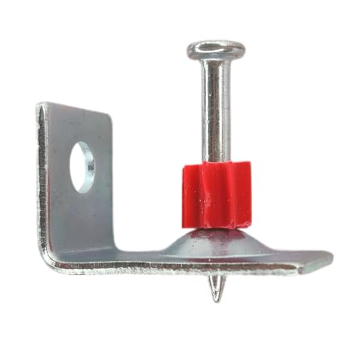 Powder Actuated Fasteners 1-1/4" Pins with 90°Angle Clip100pcs/pack 1-1/4" 90° Angle Clip