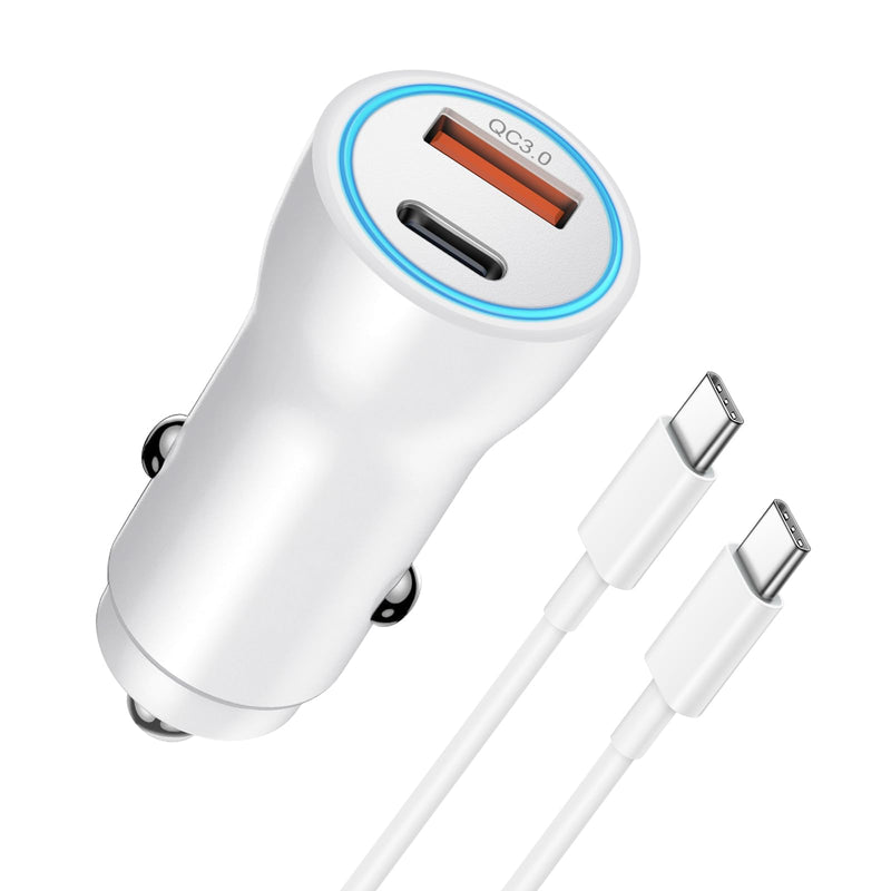 iPhone 15 Car Charger Fast Charging [Apple MFi Certified] 43W USB C Car Charger Adapter with 6FT USB C to USB C Cable for iPhone 15/15 Plus/15 Pro/15 Pro Max,iPad Pro/Air/Mini,Samsung Galaxy