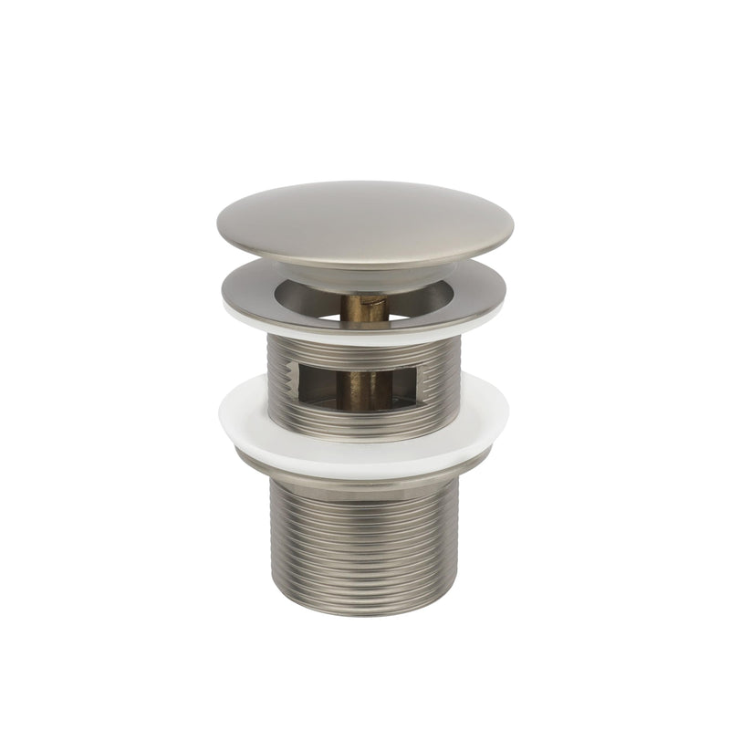 Freestanding Bathtub Drain Pop-up Stopper - Suitable for Most Bathtubs, Compatible With Rough-in Kit (Brushed Nickel Finish) Brushed Nickel Finish