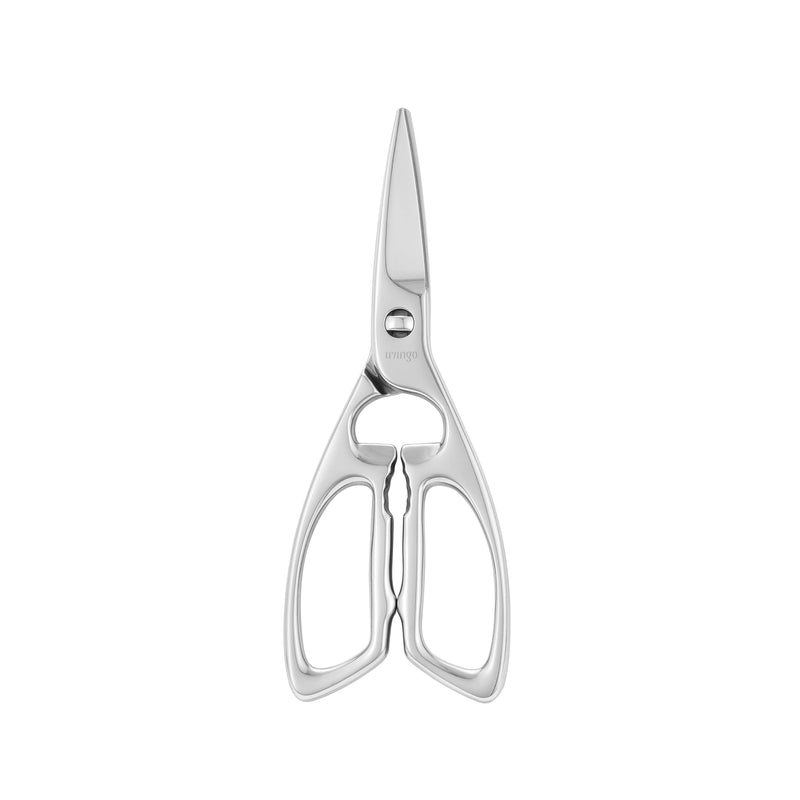LIVINGO Heavy Duty Kitchen Scissors - Multi-function Dishwasher Safe Stainless Steel Forged Come Apart Utility Shears All Purpose for Cutting Food, Meat, Poultry, Vegetable, Nutcracker C - Kitchen Scissors