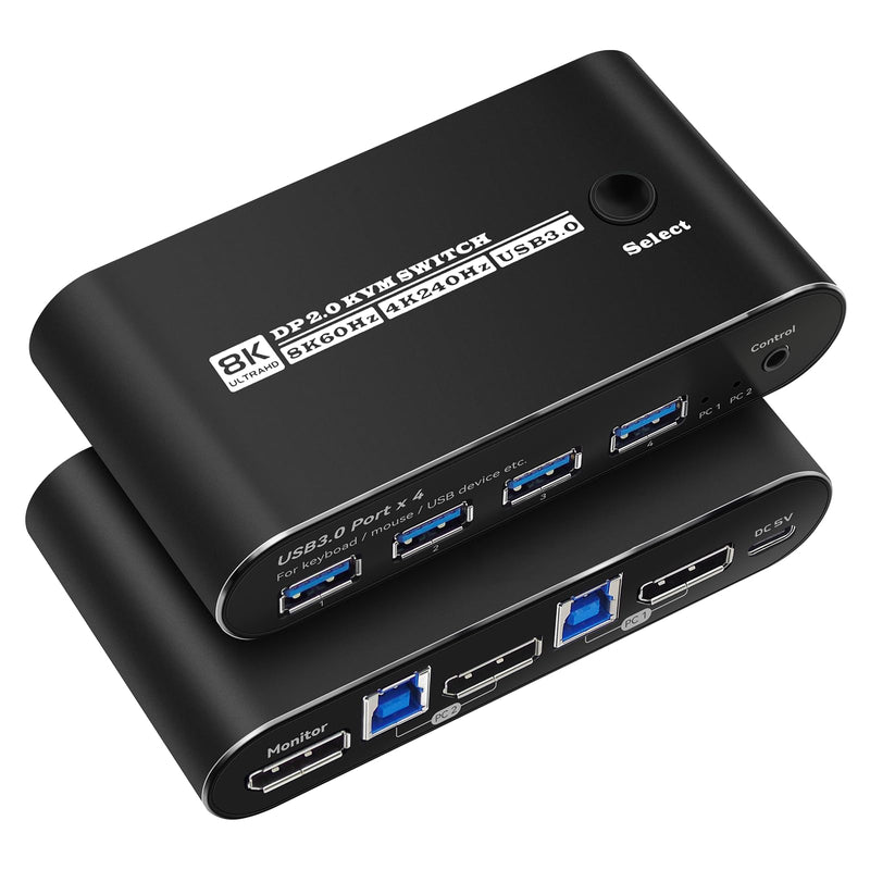 Kvm Switch displayport 1 Monitors 2 Computers 240hz 2 Port kvm Switches displayport 165hz PC Switch 1 Monitor 2 Computers dp 1440p 120hz 144hz 165hz 240hz DP 2*1