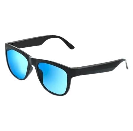 GS01 Smart Bluetooth Sunglasses, Audio Sunglasses With Speaker, UV400 Polarized lens, Open Ear Music, Touch Control Blue