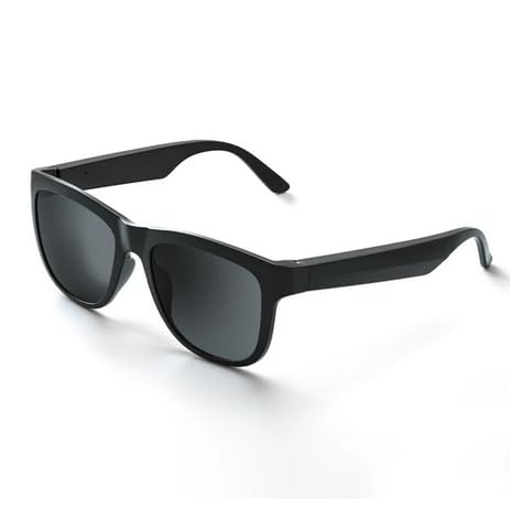 GS01 Smart Bluetooth Sunglasses, Audio Sunglasses With Speaker, UV400 Polarized lens, Open Ear Music, Touch Control Black