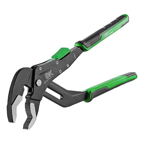 SK 12'' Quick Adjust Water Pump Pliers, SureGrip V-Jaw Groove Joint Pliers 12" Quick Adjust Groove Joint Pliers
