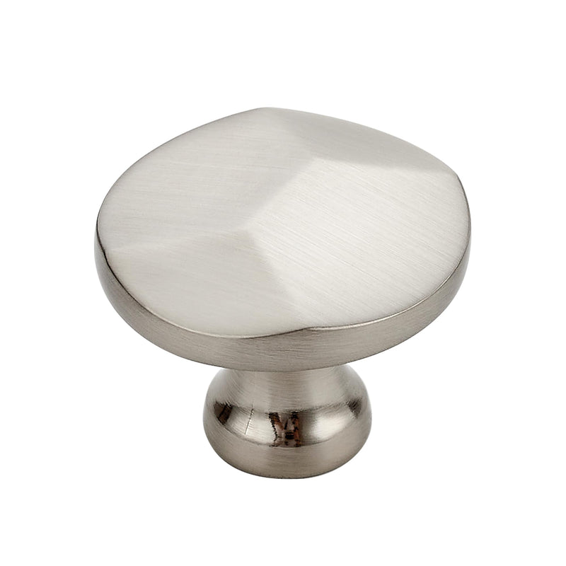 Ravinte 15 Pack Brushed Nickel Round Cabinet Hardware Knobs,Solid Zinc Alloy Single Hole Drawer Pulls Dresser Knobs for Kitchen,Bathroom Furniture