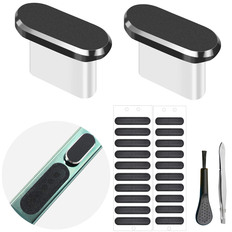 USB C Dust Plug, Type C Anti Dust Cover Protector Cap with Phone Speaker Cover Compatible with iPhone 15 Series, Samsung Galaxy S22/S21/S20, Note 20/10, All USB C Devices USB-C Plug
