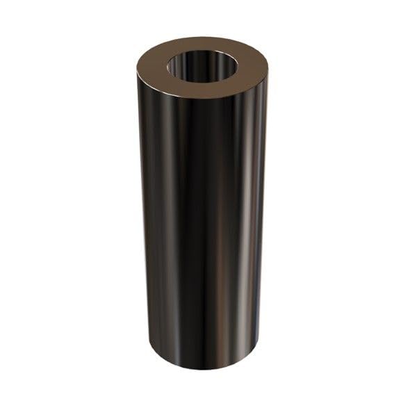 Aluminum Spacer Black 3/4" OD x 3/8" ID x Choose Your Length, Round Spacer Unthreaded Standoff Bushing Plain Finish, Fits Screws Bolts 3/8" or M10 by Metal Spacers Online (2" Length, 10 Pack) 2" Length