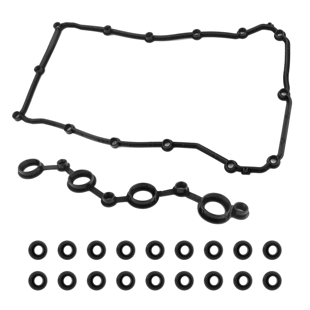 Engine Valve Cover Gasket Compatible with Dodge Chrysler Jeep,Valve Cover Gasket Set Replacement OEM#VS50698R K04884763AA,Perfect Spark Plug Tube Seal Car Accessories