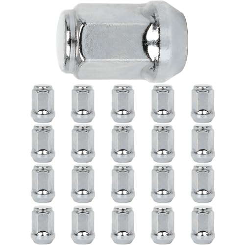 SCITOO M12x1.25 1.38"(35mm) Length Lug Nuts for Subaru 1990-2020 Chrome 20 Pack - Subaru Impreza