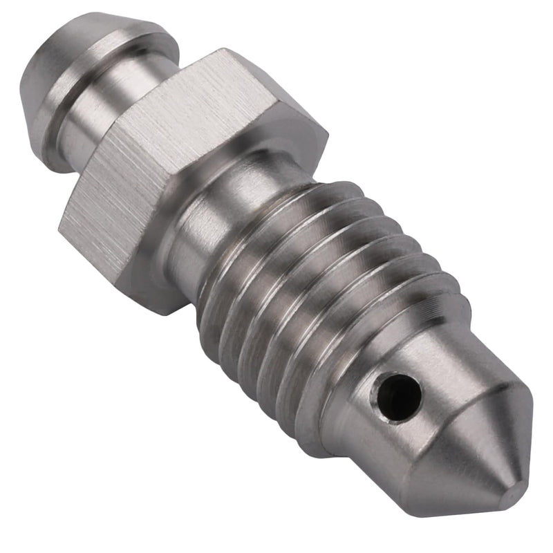 M10x1.0 Metric Stainless Steel Brake Caliper Bleeder Screw Nipple Fitting Adapter M10x1.0