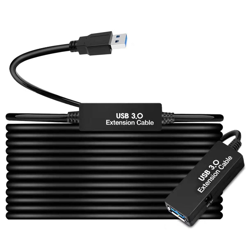 33FT USB 3.0 Active Extension Cable,USB Extension Cord A-Male to A-Female,Compatible with Oculus Quest 3 VR,Headset,Hard Drive,Printer,Webcam,Scanner,PS4 More 33FT