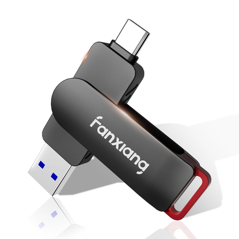 fanxiang 512GB Flash Drive Up to 560MB/s External SSD,Type C & USB-A 3.2 Gen 2, Thumb Drive,Memory Stick for iPhone15/16/PS4/Android Phone/Windows/Mac