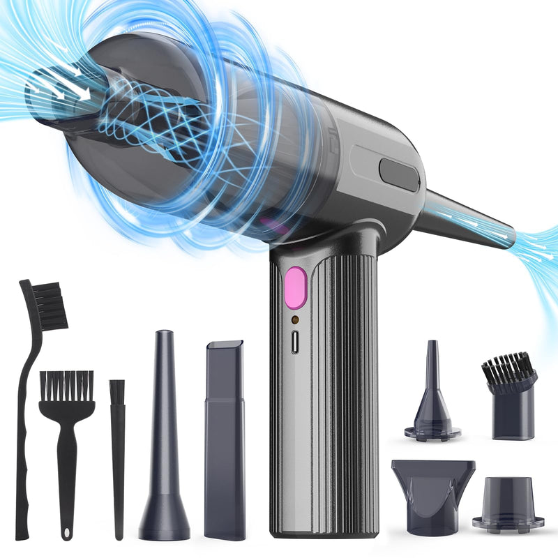 7000Pa Mini Vacuum Cleaner: Handheld Vacuum & Electronics Duster & Hand Pump Cordless Keyboard Vac 3-Gear Compressed Air Blower for Computer Sewing Machine Laptop Car Home Office
