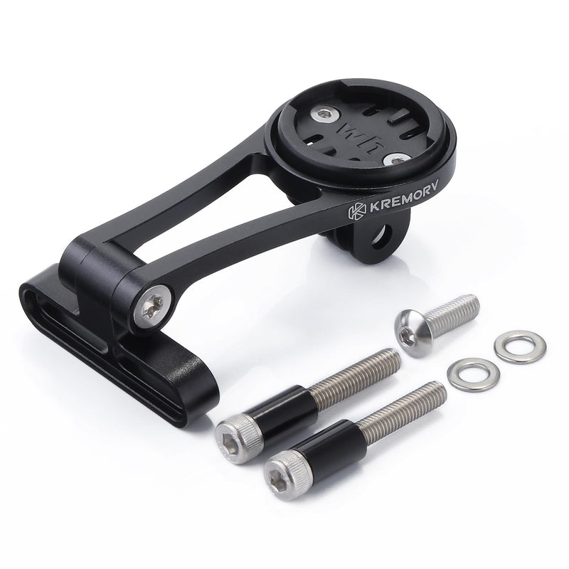 Bike Mount for Wahoo Elemnt, Bolt, Roam, Mini - Adjustable Aluminum Alloy Bicycle Computer Mount Black