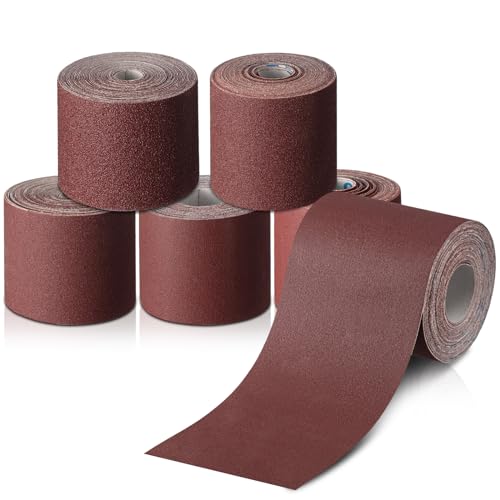 Dimsile100ft 3" Wide Drum Sander Emery Cloth Roll 80 150 240 320 400 Grits 100 ft, Each Roll 20 ft 80 150 240 320 400 Grit