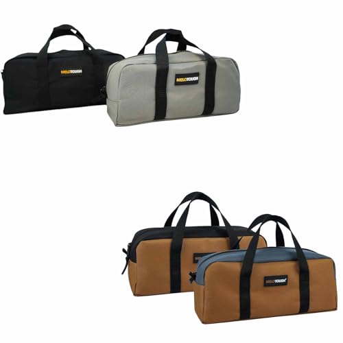 MELOTOUGH Utility Tool Tote bag Combo Kit-Includes 2 Medium Tool Organizer Bags for Electrician, Plumbing, Gardening, HVAC