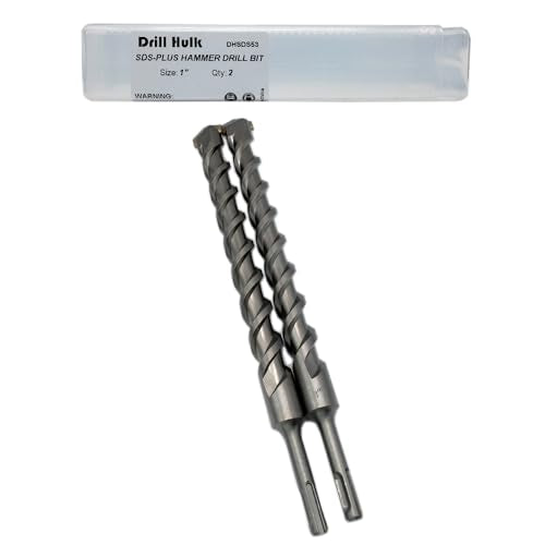 1-Inch x 12-Inch Carbide-Tipped SDS-Plus Rotary Hammer Drill Bit 1" x 12"