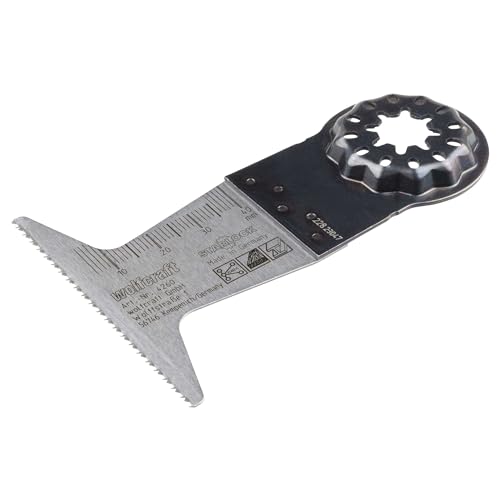 wolfcraft Expert BiM plunge saw blade, Starlock mount, wood, non-ferrous metals, plasterboard 65 mm, 4260000, for cutting, plunge and longitudinal cuts 65mm