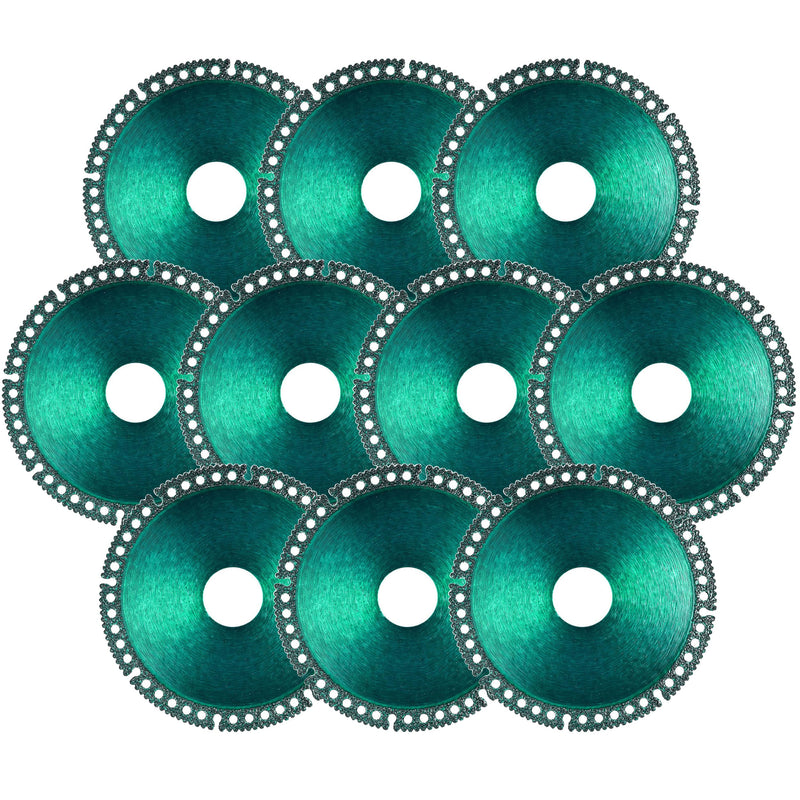 ‎10 Packs 4-1/2" Indestructible Disc for Grinder, Indestructible Grinder Disc for Angle Grinder 7/8" (Model 115/125), Fit Smooth Cutting, Chamfering, Grinding of All Materials (Green) Green 4.5 Inch 10.0