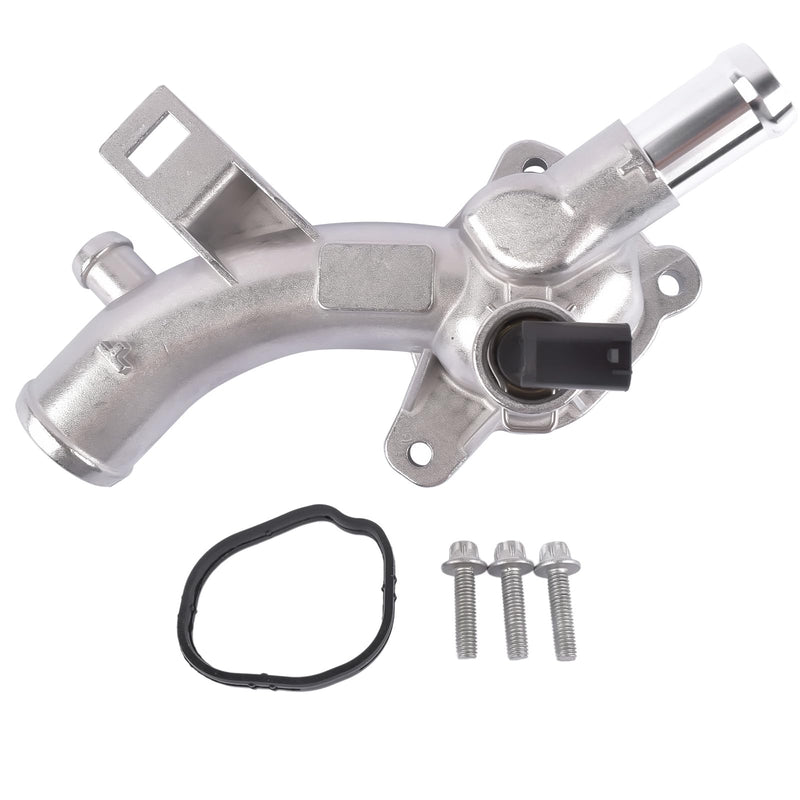 Coolant Flange with Sensor Water Pipe Compatible with Adam Corsa 25192985 | Compatible with Adam Corsa ED Astra J Meriva B 1338022