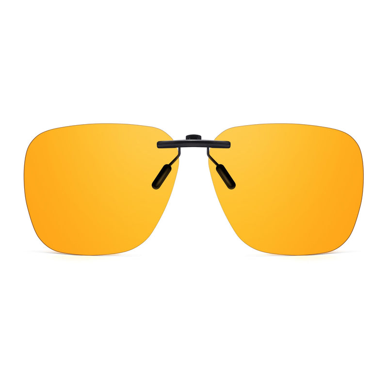 Clip On Blue Light Blocking Glasses for Prescription Glasses Women Men, Fit Over Glasses for Computer, TV, Gaming