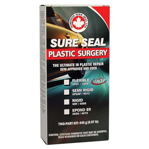 Dominion Sure Seal - Sure Seal Plastic Surgery Semi-Rigid Two-Part Kit - The Ultimate in Plastic Repair, OEM Approved & Used - Restoration on Gouges, Tears, Holes, Scratches - 908 g (2 lbs)