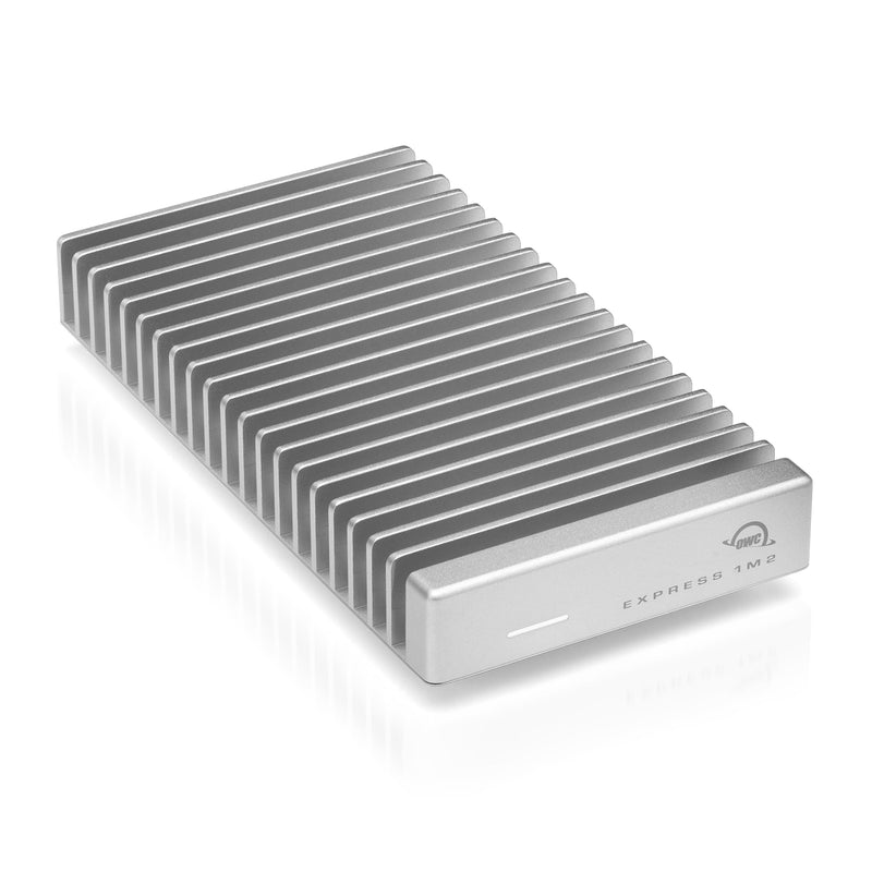 OWC Express 1M2 40Gb/s Portable NVMe SSD USB4 (Thunderbolt Compatible/USB-C) Ultra Fast External SSD Drive with Aluminum Heat Sink Enclosure (Enclosure Only) 0 TB