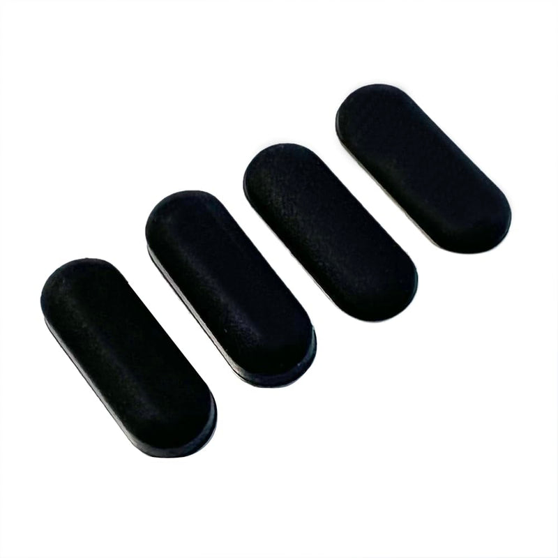 4pcs Laptop Bottom Rear Cover Rubber Foot Mat Replacement for Dell Precision 3540 3541 3542 3550 3551 / Latitude 5500 5501 5502 5505 5509 5510 5511 Bottom Cover Rubber Feet Strips (Black)