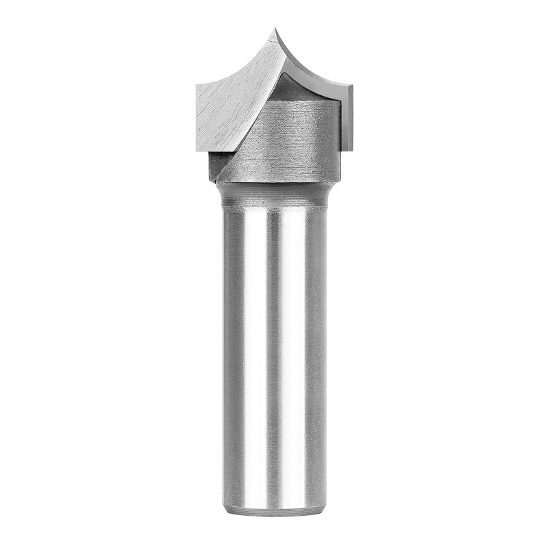 SpeTool 3/8" Radius Point Cutting Rounover Router Bits 1/2 Inch Shank 3/4" Cutting Diameter , 2 Flute Solide Carbide Tipped Round Over CNC Router Bit for Woodworking Engraving Tool R3/8-D1/2