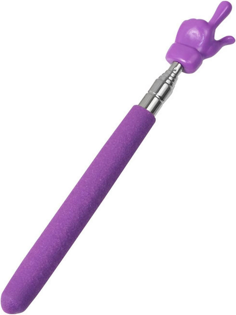 Purple Telescopic Teachers Pointer, Teaching Pointer Stick for Classroom, Metal Hand Retractable Pointer Extended Length 21.6 Inch, Handheld Presenter Whiteboard Pointer,Presentation Products
