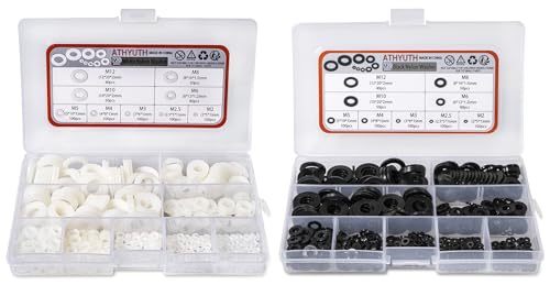 Black Nylon Washer kit and White Nylon Washer kit Together