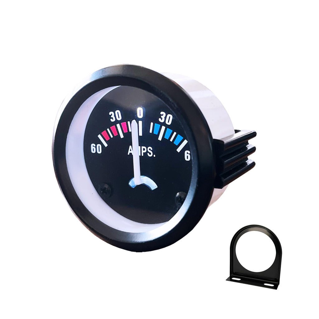 Universal 52mm/2in Ammeter Gauge 60-0-60A AMPS Gauge Ampere Meter for Car Motorcycle Vehicle 12V