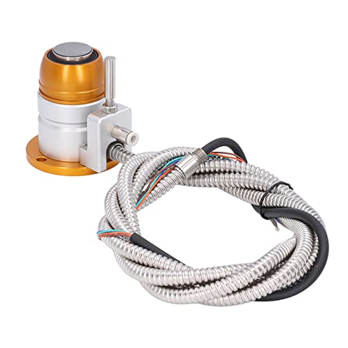CNC Automatic Tool Sensor Gauge Z Axis Tool Setter DC 24V 4 Wires Normally Closed with Cable Strong Magnetic Base Carbide Contact Probe Sealed Design Dustproof Waterproof for CNC Router