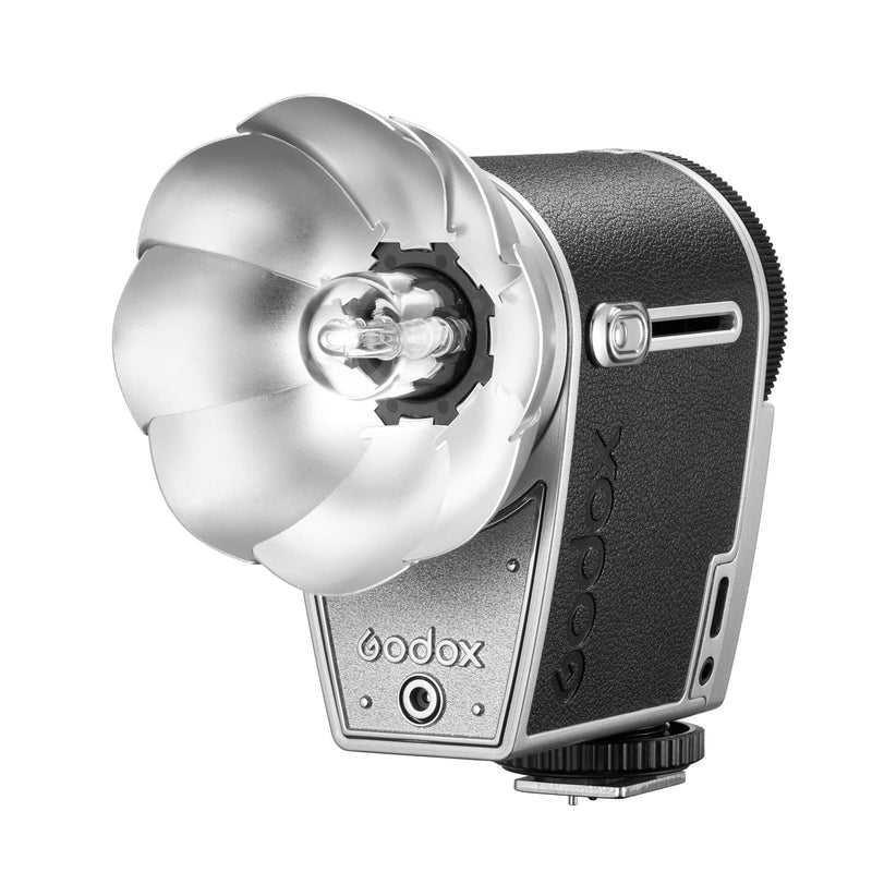 Godox Lux Cadet Retro Camera Flash, Built-in Battery GN10 with 7 Levels Flash Power, 6200K±300K with S1/S2 Optical Control, On Camera Flash for Canon, for Nikon, for Sony, for Fuji, for Olympus Camera
