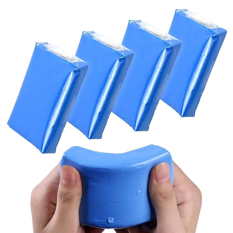 Car Clay Bar, Detailing Clay Bar 4PCS 100g Auto Magic Clay Bar Cleaner for Car Wash Blue-4pcs