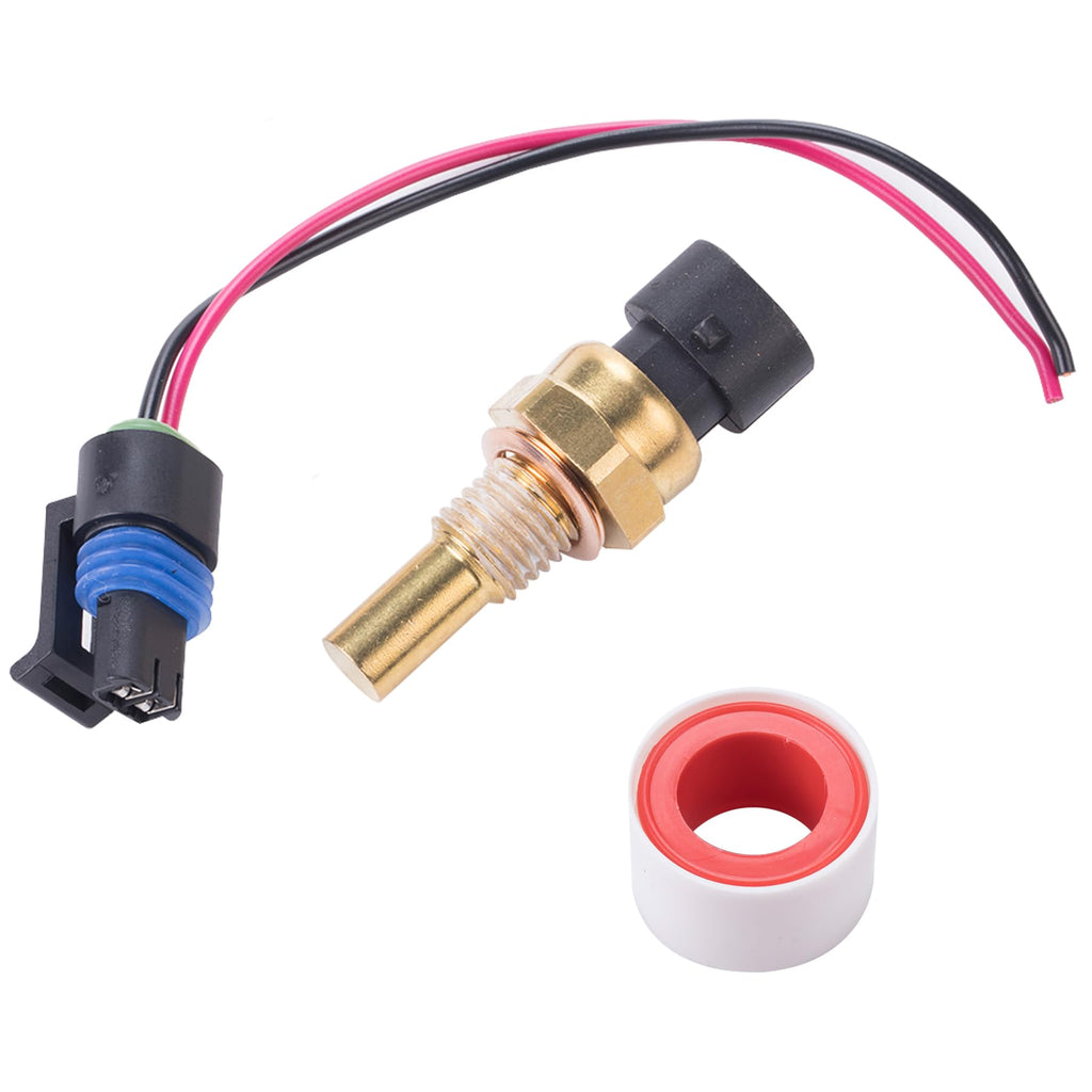 Engine Coolant Temperature Sensor and Pigtail Connector for Buick Lacrosse, Chevy Camaro Impala Silverado Express Equinox Suburban Tahoe,GMC Sierra Yukon,Saab 9-7x,Saturn Vue and More