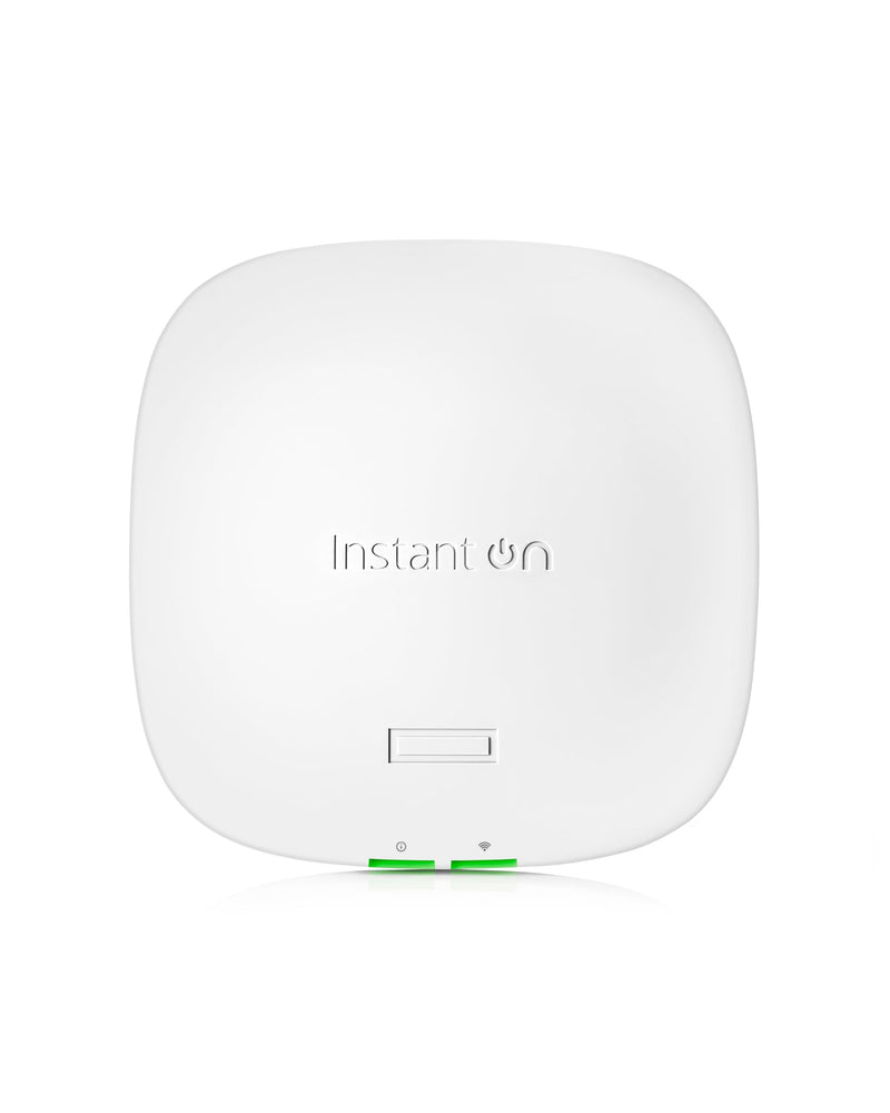 HPE Networking Instant On Access Point AP21 2x2 WiFi 6 Indoor Wireless Access Point | Single-Room, Secure, Smart Mesh Support | Power Source Not Included | US Model (S1T08A) Power Adapter Not Included