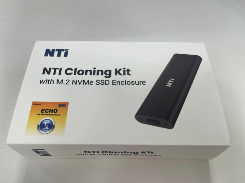 NTI Cloning Kit | New Edition for M.2 NVMe SSD | Best for SSD Upgrades | Disk Cloning and Migration Software | Enclosure Case and Cable Included for M.2 NVMe SSD | Software via Download