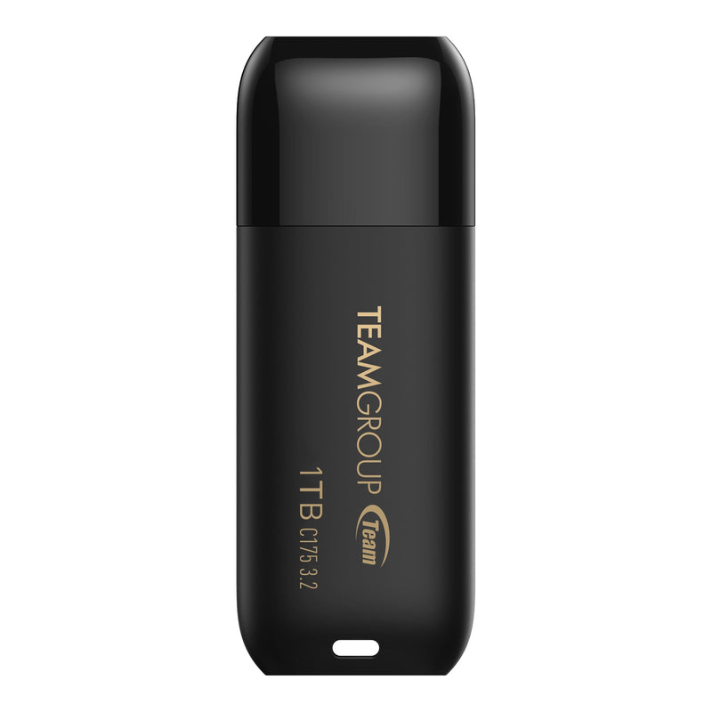 TEAMGROUP C175 1TB USB 3.2 Gen 1 (USB 3.1/3.0) Read 100MB/s Flash Thumb Drive, External Data Storage Memory Stick Compatible with Computer/Laptop/Desktop/PC Matte Black TC17531TBB01