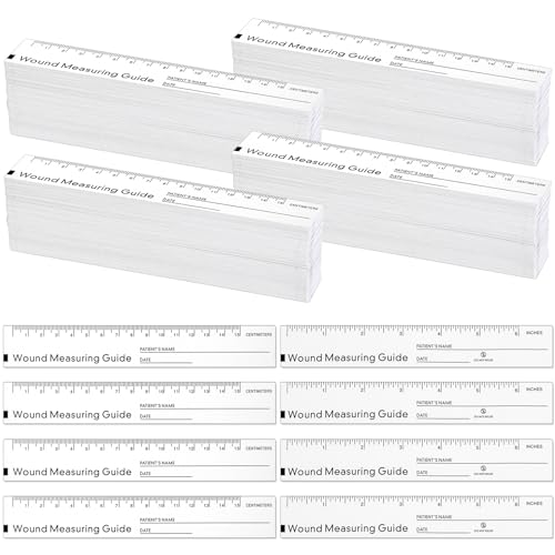 1000 Pcs Wound Measuring Ruler 6" Disposable Paper Tape Measure 1000