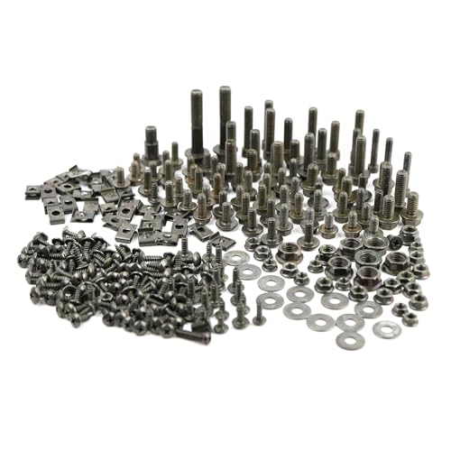 Mokuo Full Vehicle Fasteners Screws and Bolt Set in Carbon Steel Material Compatible with Honda Grom Msx 125 SF