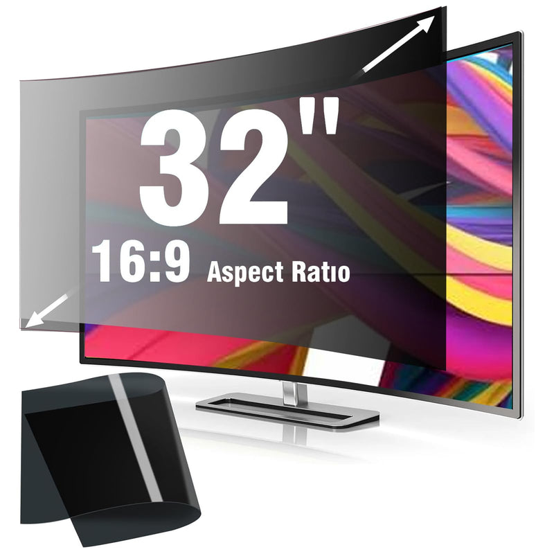 32 Inch Computer Monitor Privacy Screen Filter - Eye Protection Anti Glare Blue Light Filter