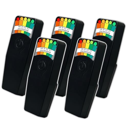 5 Pack EMF Meter Ghost Hunting Equipment Kit, EMF Magnetic Field Detector, Portable Electromagnetic Field, Ghost Hunting Paranormal Equipment Tester EMF Reader with LED Display, Black
