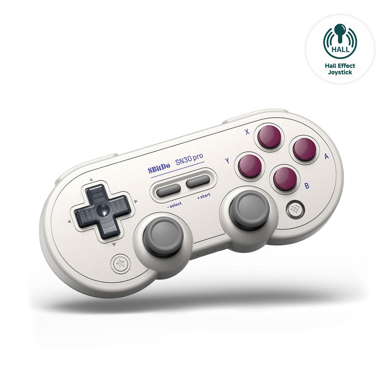 8BitDo SN30 Pro Bluetooth Controller, Hall Effect Joystick Update, Compatible with Switch, PC, macOS, Android, Steam Deck & Raspberry Pi (G Classic) G Classic Edition