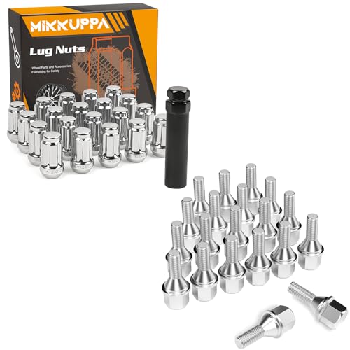 MIKKUPPA M12X1.25 Chrome Spline Lug Nuts & M12X1.25 Chrome Lug Blots