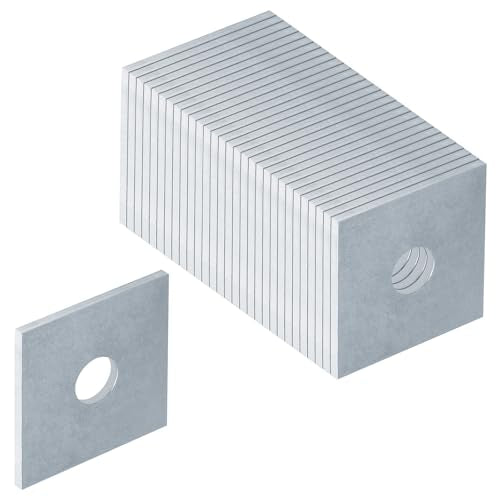 GBGS 30 Pack Square Washers Plate for 3/8" Bolt,1/8" x 1-5/8"x 1-5/8"