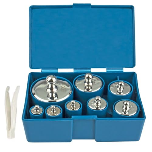 Calibration Weigh 10g 20g 50g 100g 200g 500g 8PCs/Set Total 1kg,M1 High Precision Scale Weights, for Digital Scale, Kitchen Scale (10g-500g) 10g-500g
