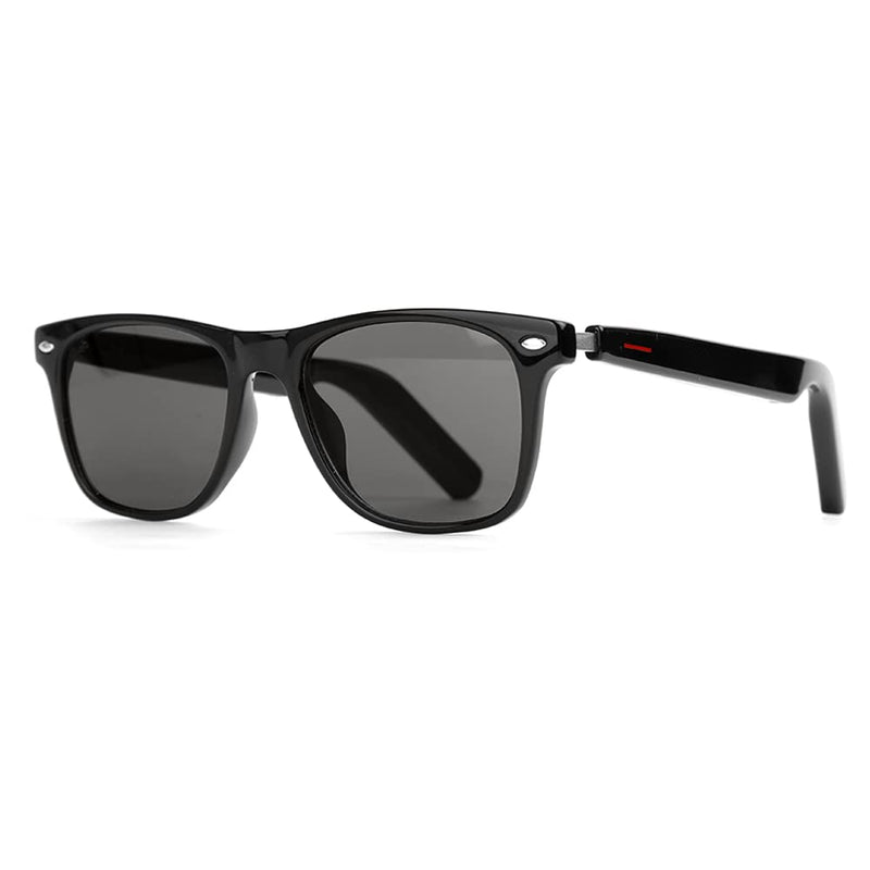Polarized Smart Glasses for Men Women with AAC Speaker Open Ear Music Touch Control Remote Photo Hand-free Calling, Unisex Audio Intelligent Bluetooth 5.0 Sunglasses, Great Gift for Friends Polarized